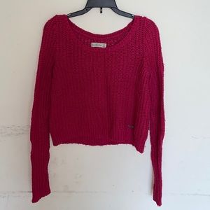 Abercrombie and Fitch XS cropped pink sweater
